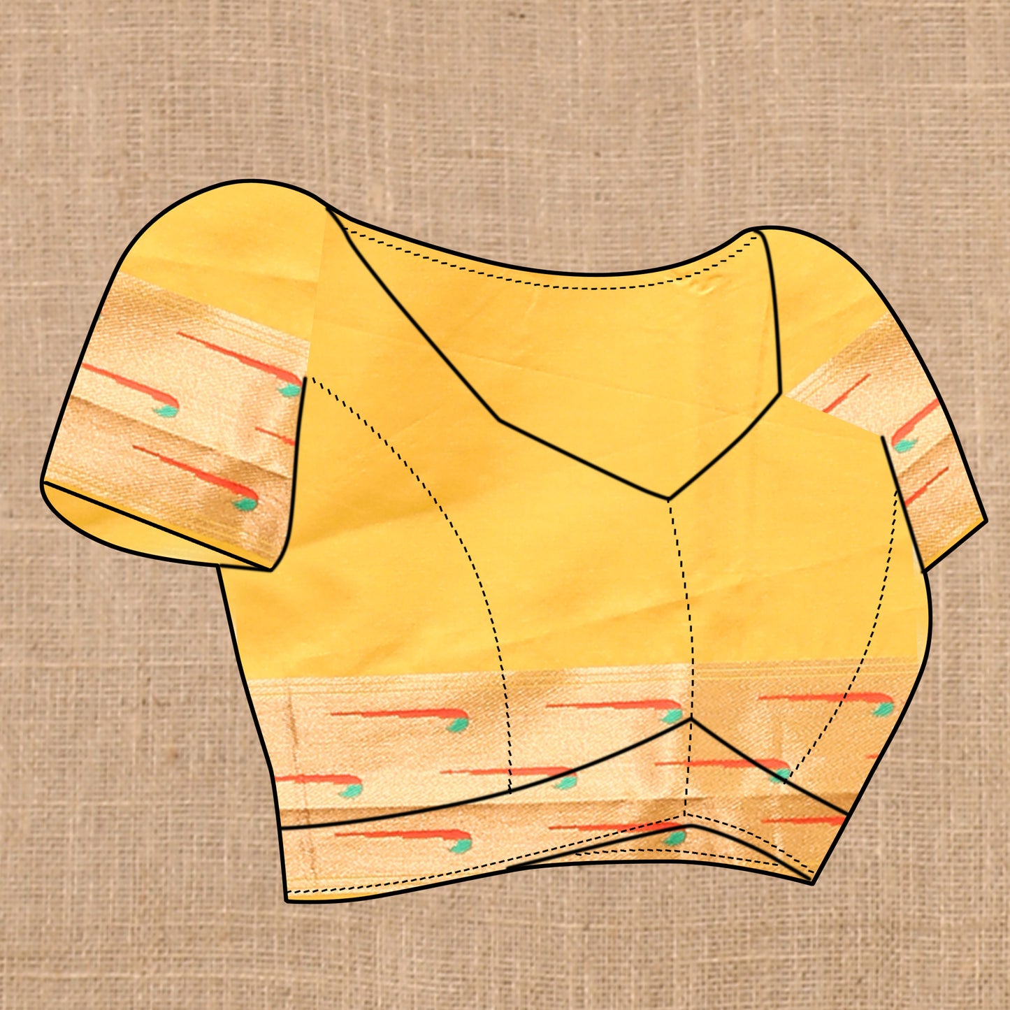 Soft Paithani Yellow Silk Saree
