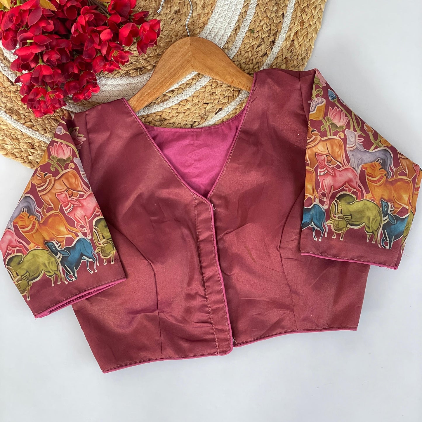 Boutique Style Collection Maroon Blouse