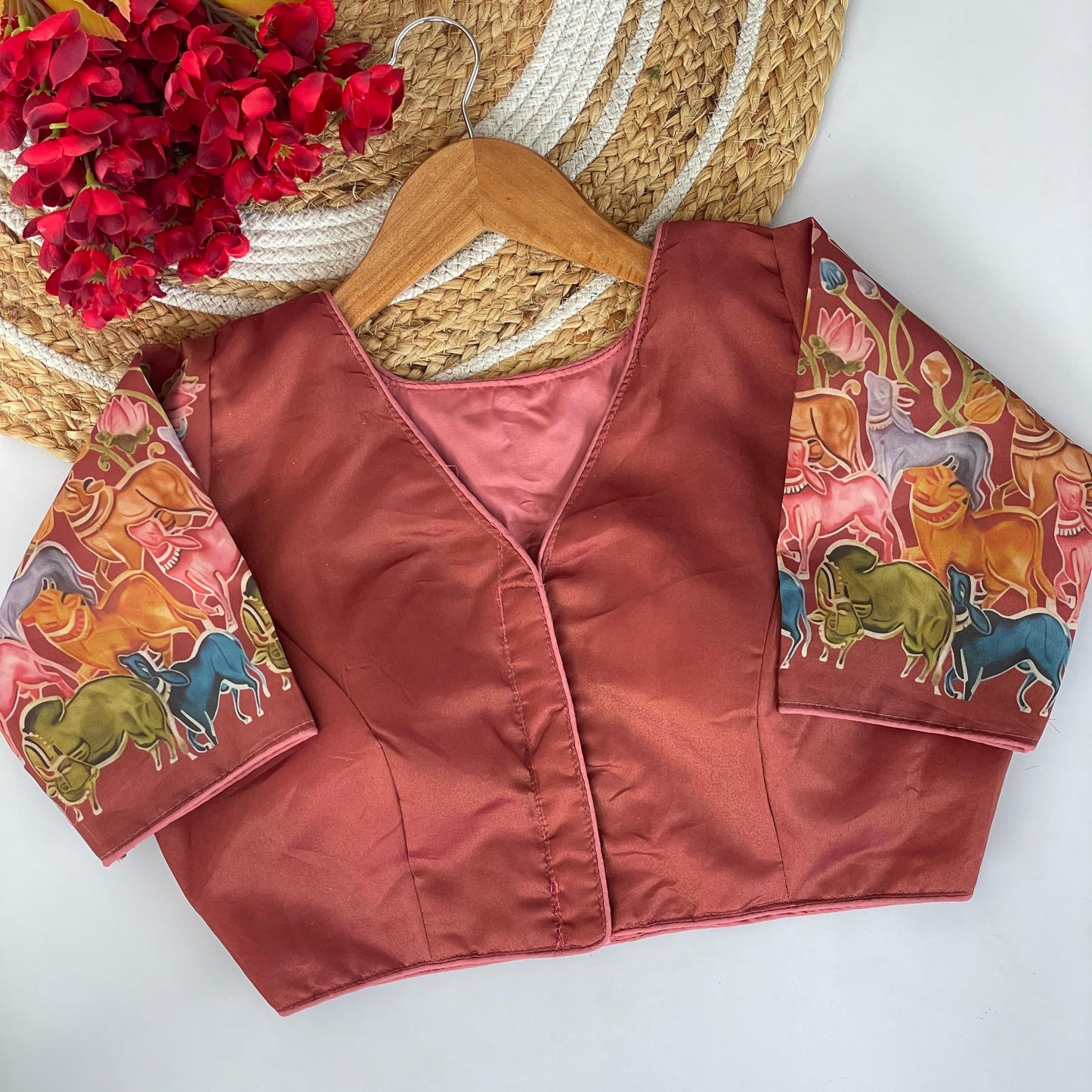 Boutique Style Collection Coffee Blouse