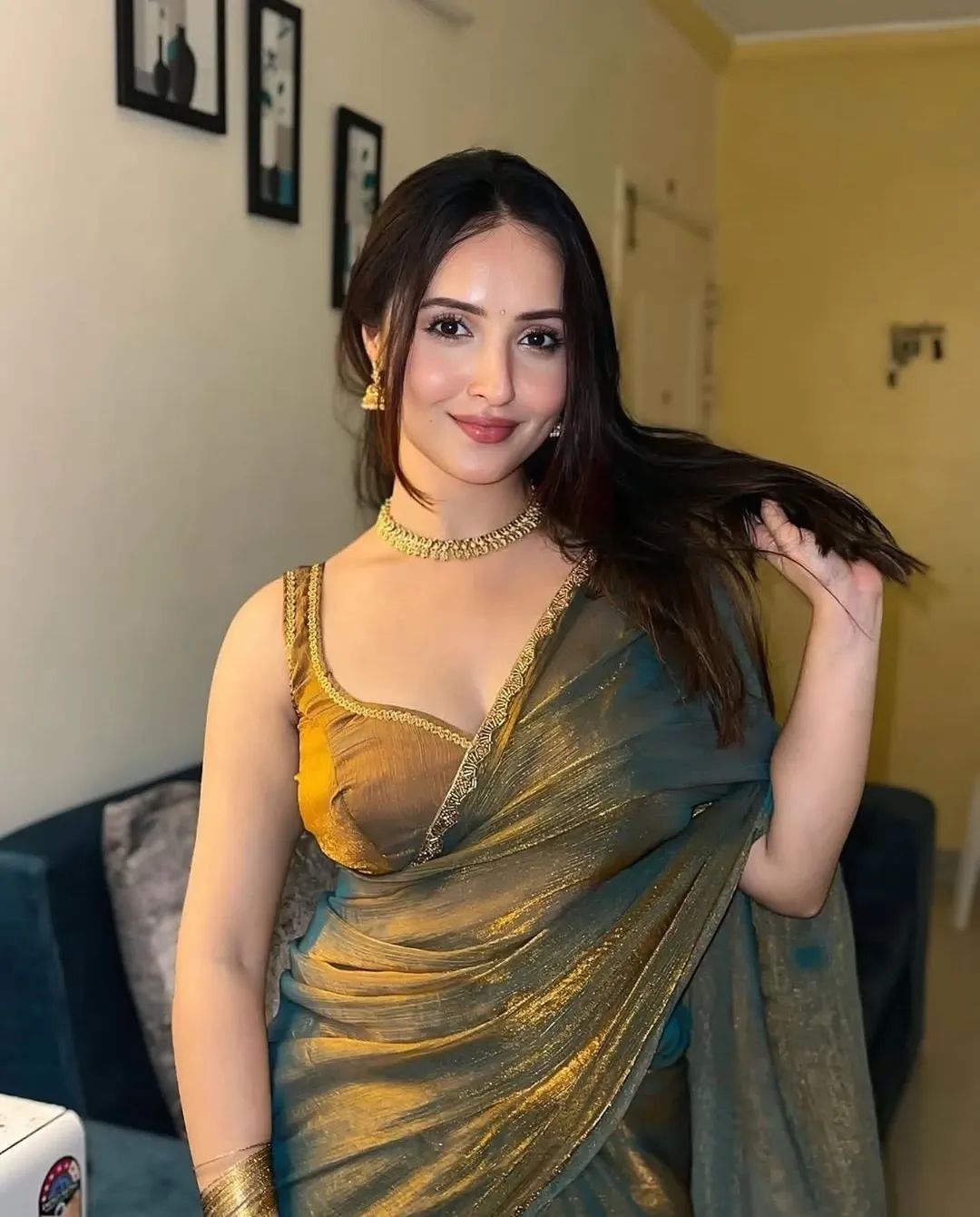 Chiffron Fendy Two Tone Saree