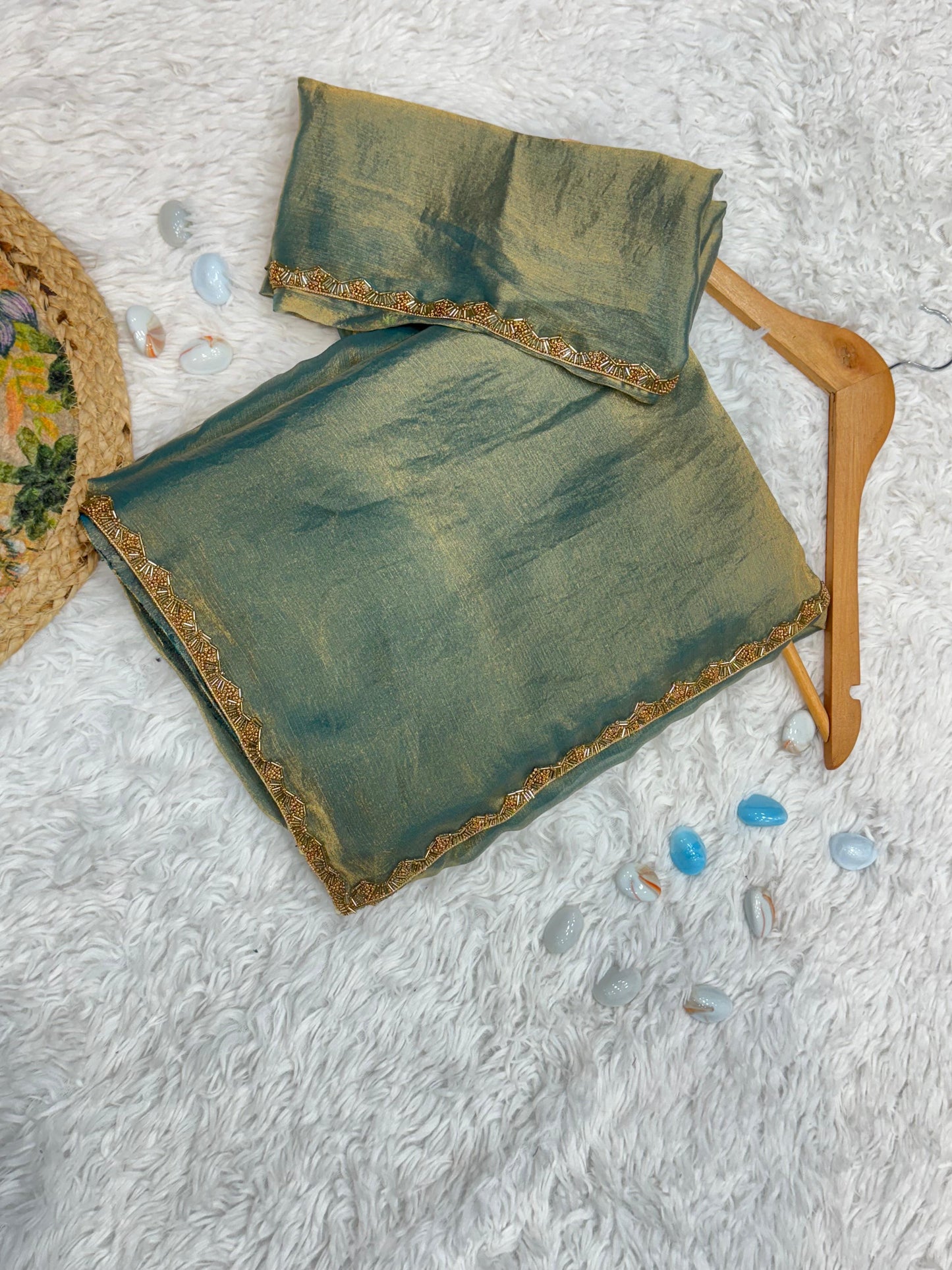 Chiffron Fendy Two Tone Saree