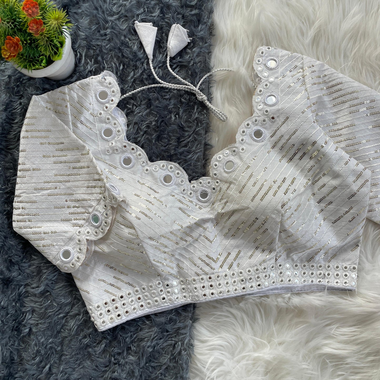 Traditional Wedding Style White Blouse