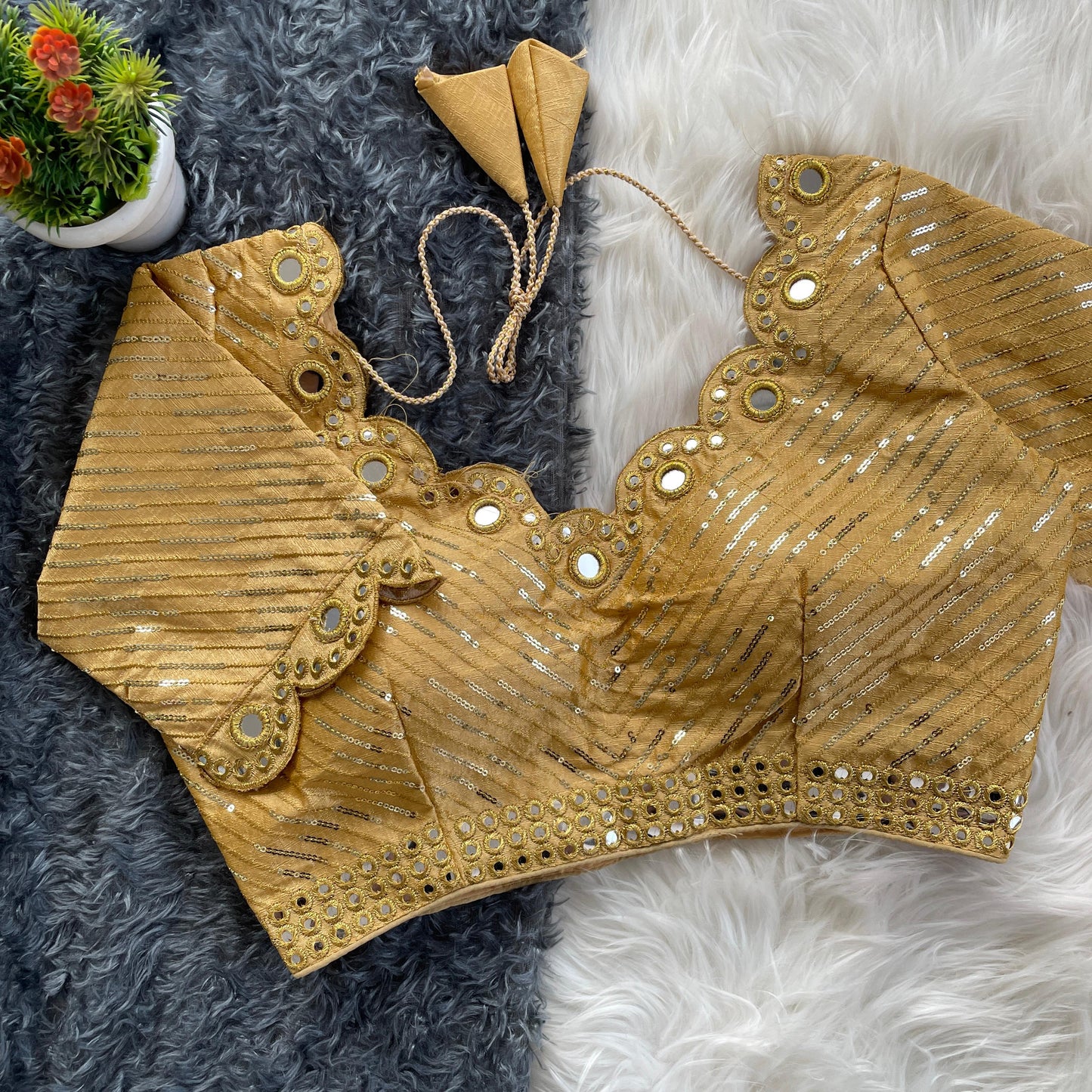 Traditional Wedding Style Beige Blouse