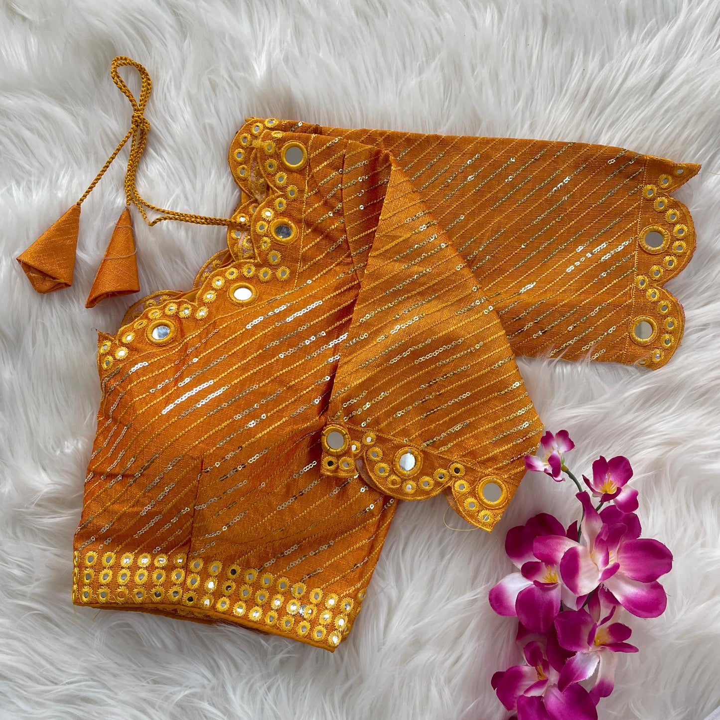 Traditional Wedding Style Musturd Blouse