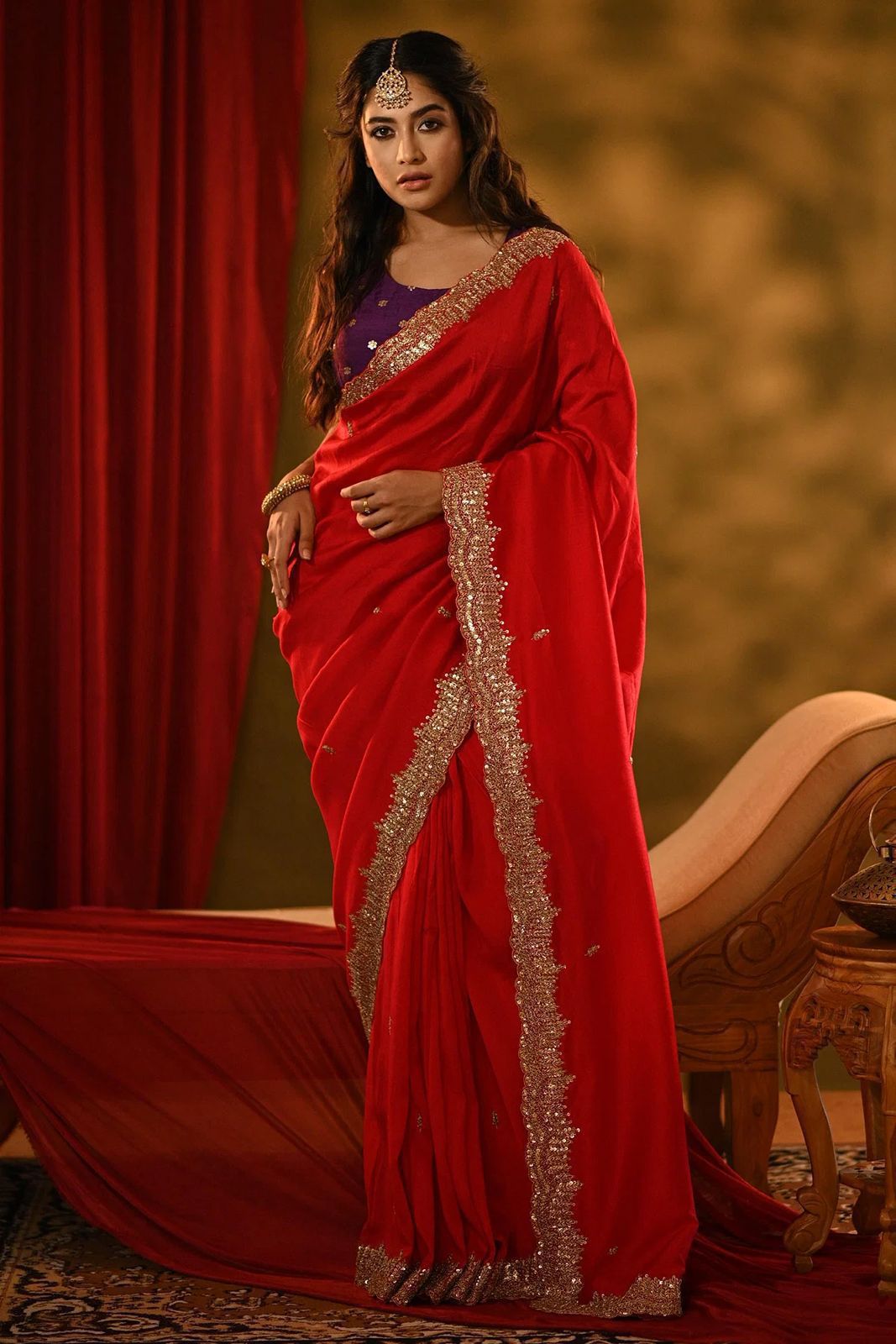 Teej Red Super Hit Saree