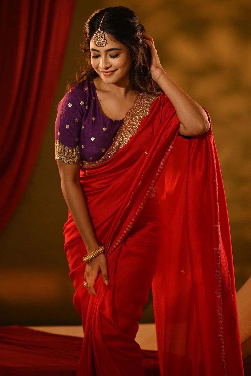 Teej Red Super Hit Saree