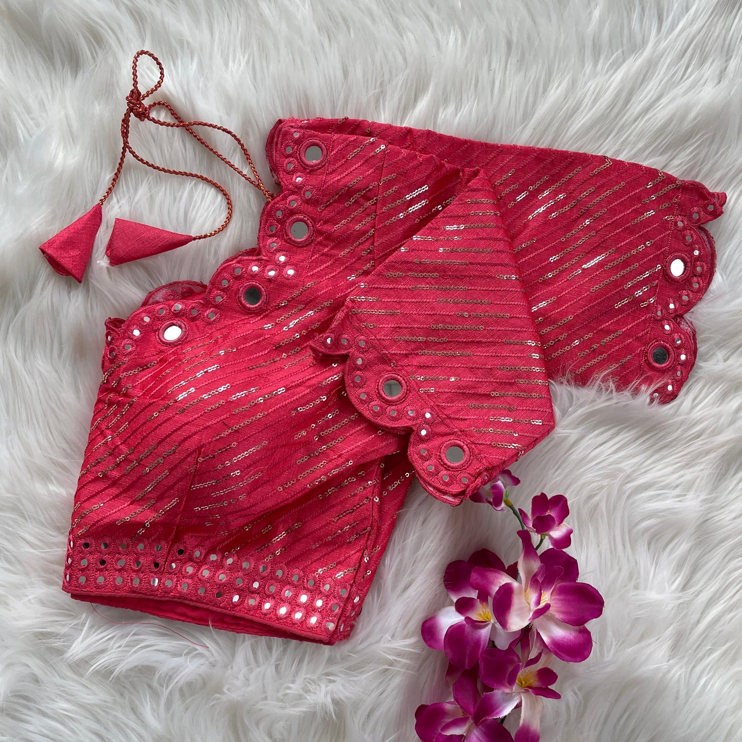Traditional Wedding Style Tomato Blouse