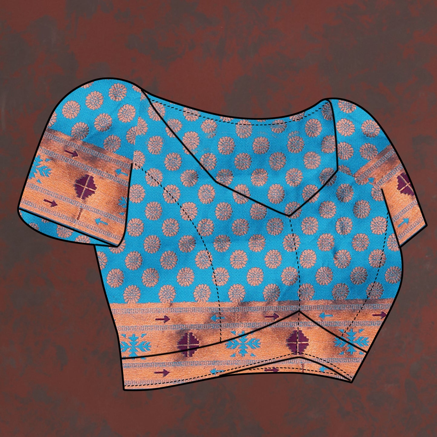 Banarasi Soft Silk Purple And Blue Saree