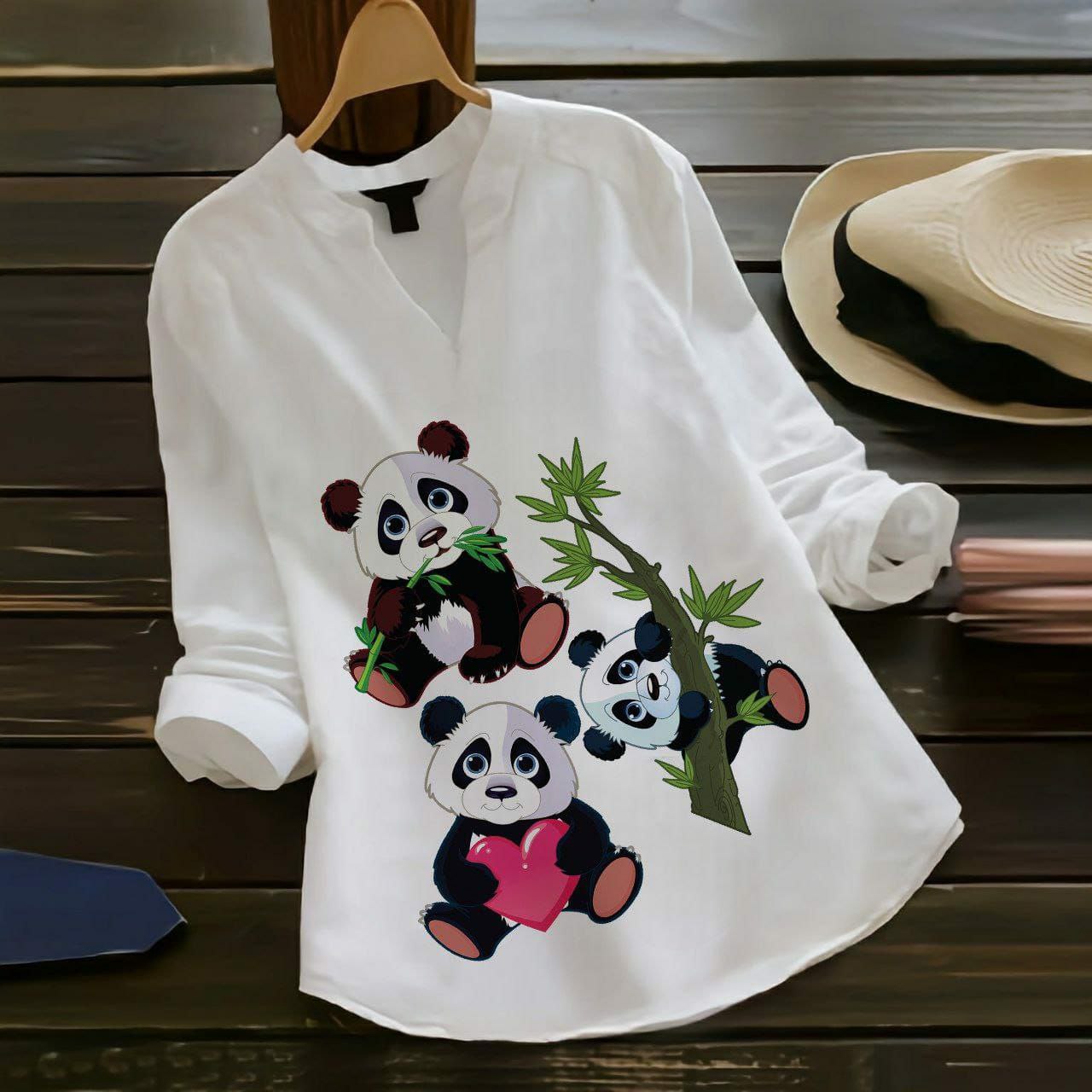 New Fancy Digital Printed Cotton Top
