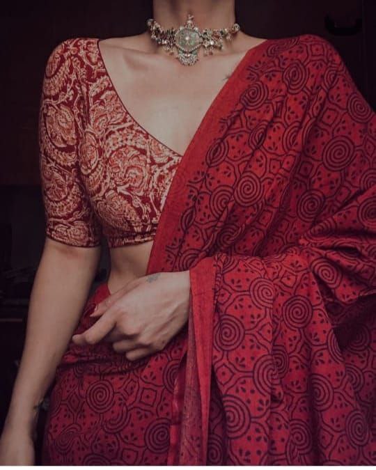 Chanderi Cotton Digital Floral printed Saree