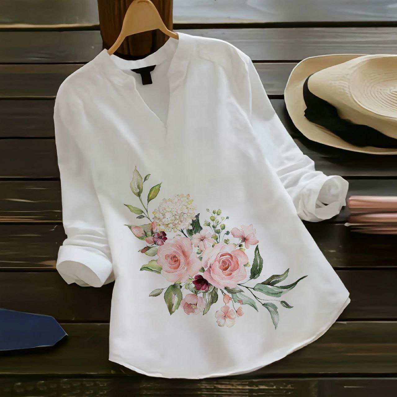 New Fancy Digital Printed Cotton Top