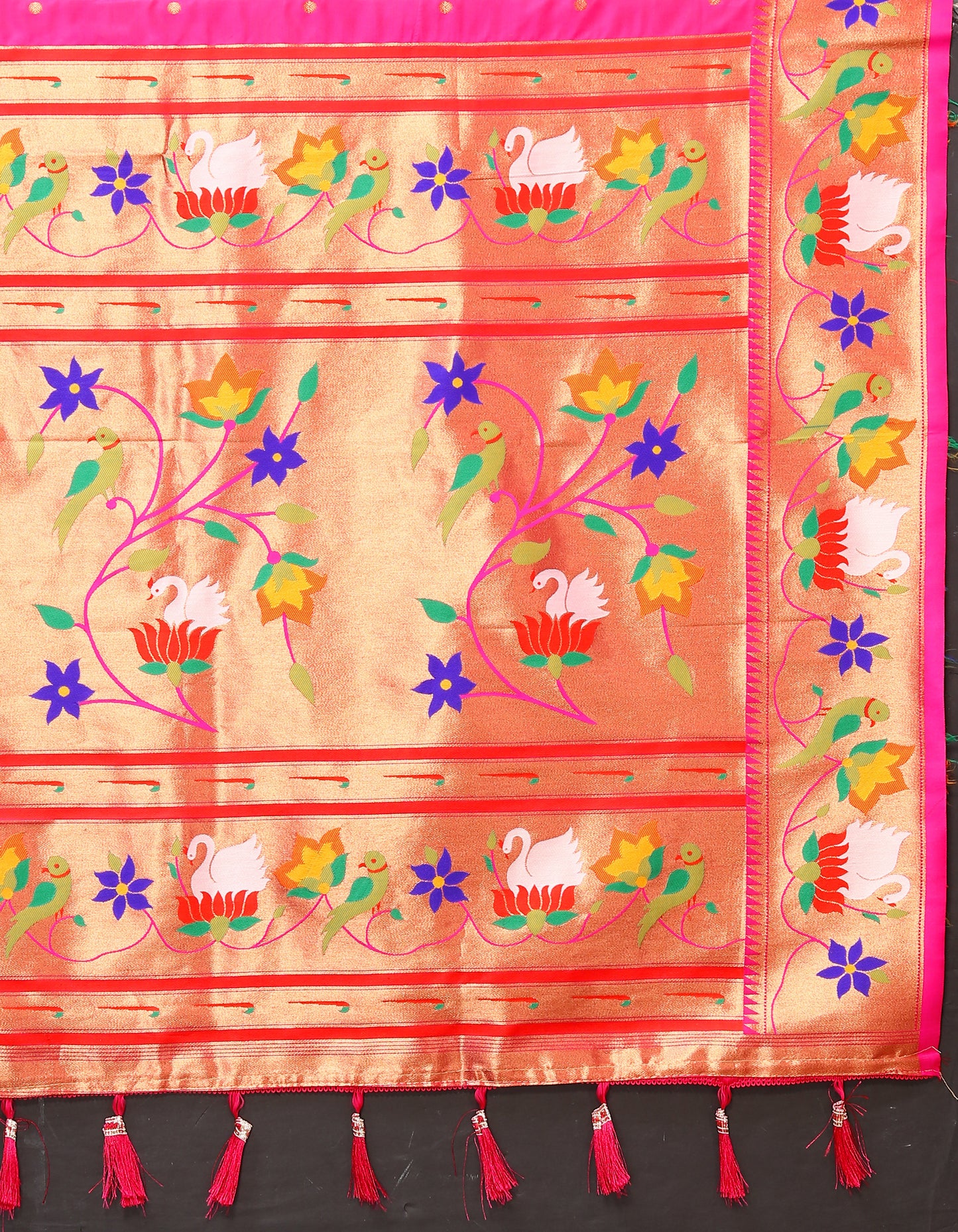 Soft  Paithani Rani Silk Saree