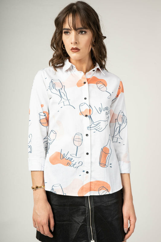 New Fancy Printed Cotton Shirt 2025