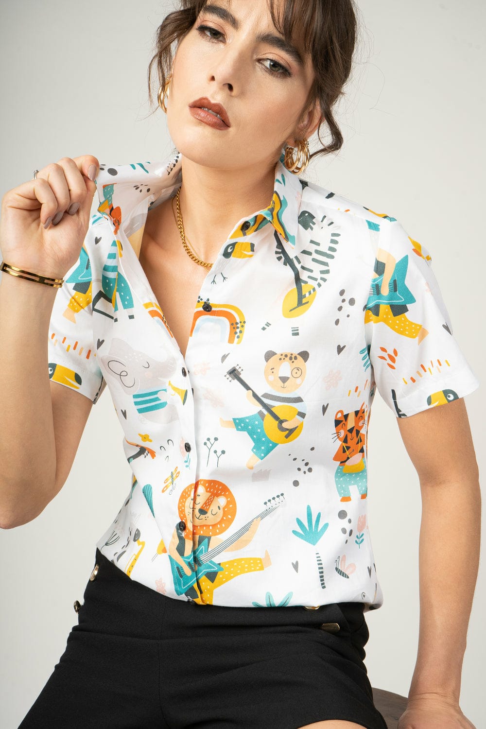 New Fancy Digital Print Top