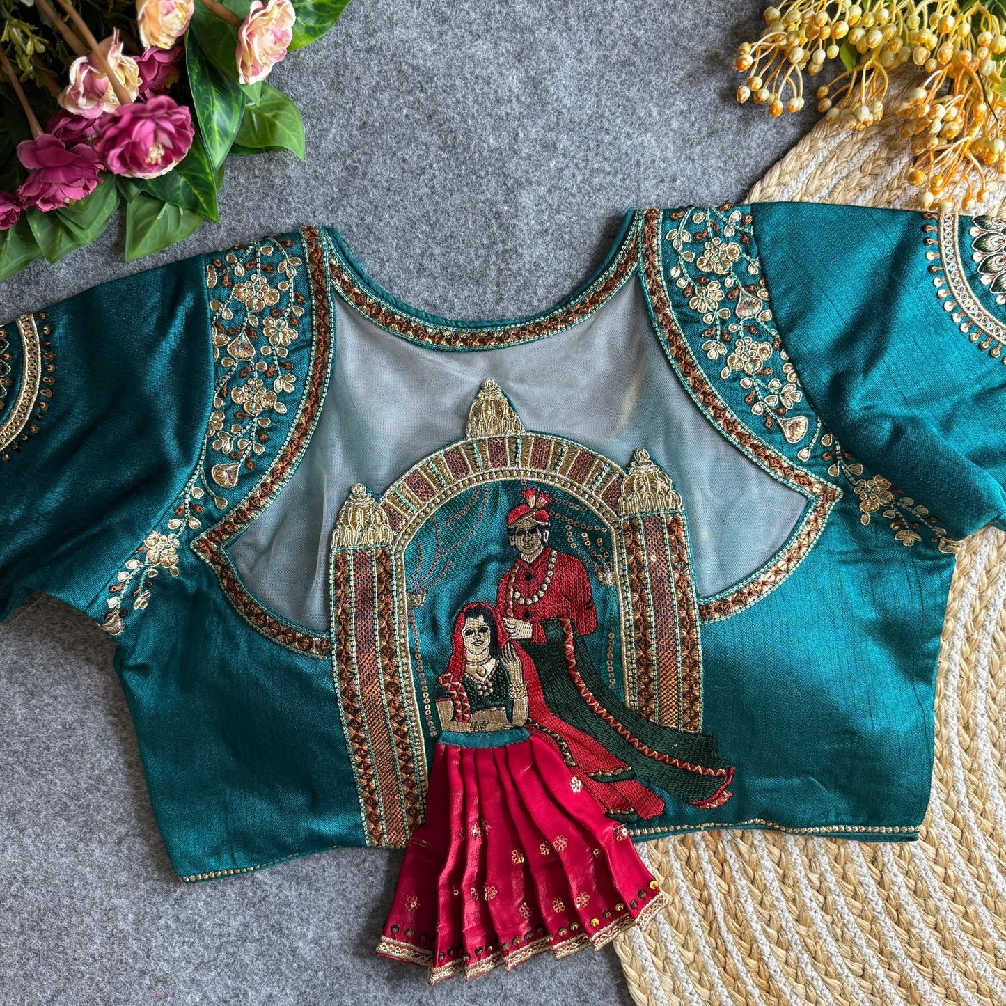 Heavy Embroidery With Beautiful 3D Barbie Work