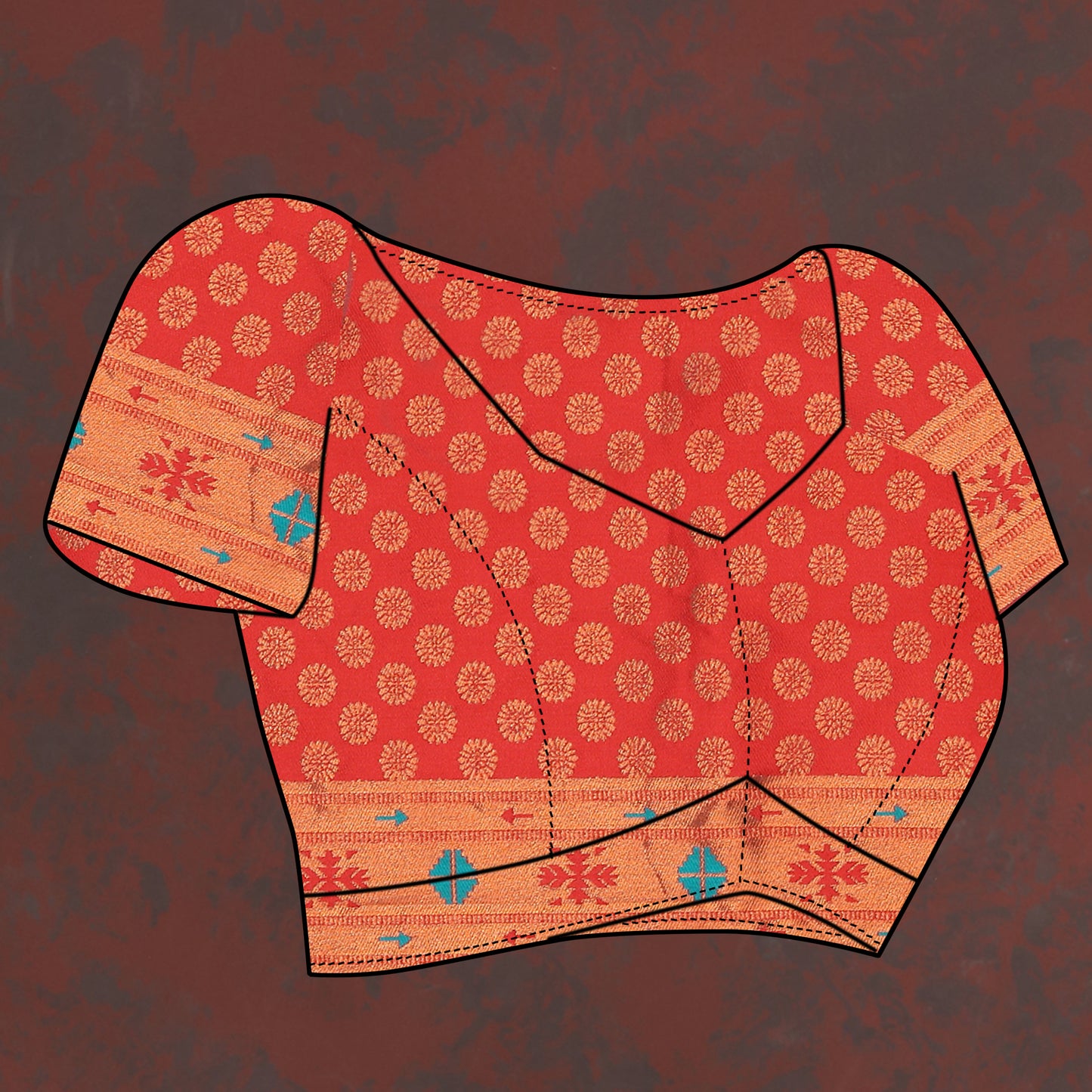 Banarasi Soft Silk Red And Rama  Saree