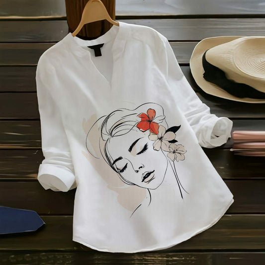 New Fancy Digital Printed Cotton Top